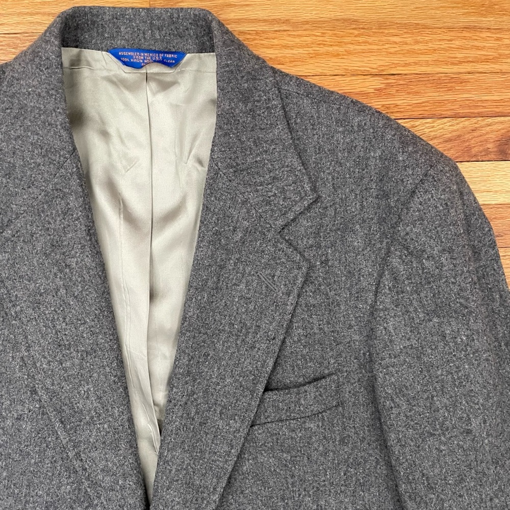 Pendleton Gray Wool Blazer - image 2